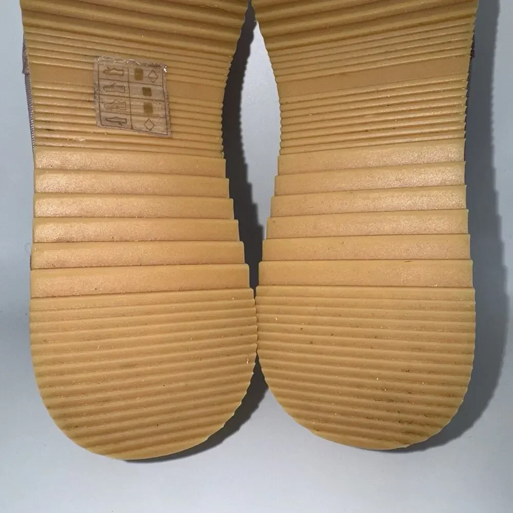 Michael Kors Allie Trainer Pink Gold Logo Platform Sneakers Women’s 6.5M